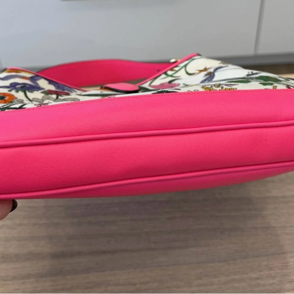 Gucci Jackie 1964 Floral Pink Shoulder Bag - Picture 5 of 14